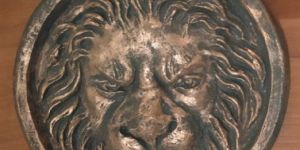 Fiberglass Lion Wall Hanging