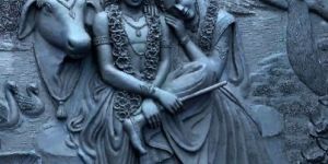 FRP Radha Krishna Wall Mural