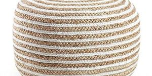Jute Pouf Ottoman