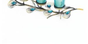 Peacock Inspired Candle Trio