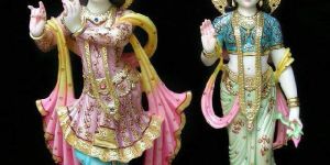 Marble Radha Krishna Statue