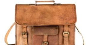 Vintage Leather Messenger Bag