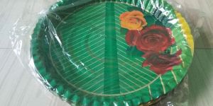 Green Paper Printed Plate
