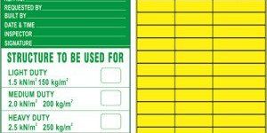 Scaffold Lockout Tag