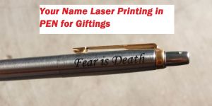 Name Engraving in Metal Pens