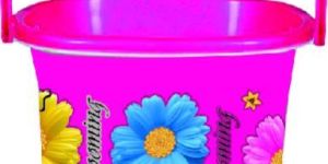 Plastic Paint Bucket in Mould Label