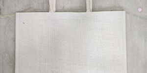 WHITE DYED JUTE BAG