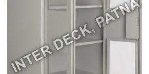 Steel Almirah with Glass Shutter