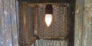 Wire Mesh Cube Pendant Lamp