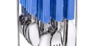 Stainless Steel Star Wire Stand Spoon Fork Cutlery Set