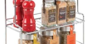 Stainless Steel Spice 3 Tier Trolley Container