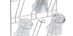 Stainless Steel Wall Mount Glass Stand