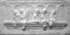 Five Angel Baby Wall Mural