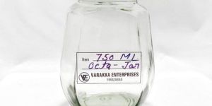 750ml Octagonal Glass Jar