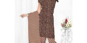 Ladies Churidar Printed Suit