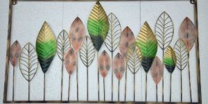 Frame Metal Leaf Wall Dcor