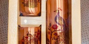 Printed Copper Bottle Set