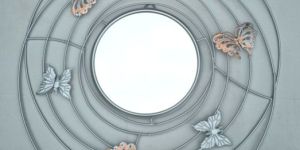 Spiral Butterfly Wall Mirror