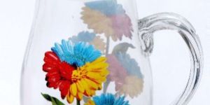 Glass Printed Water Jug