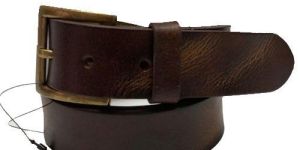Mens Tan Brown Leather Belt
