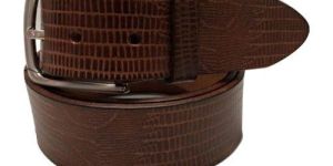 Mens Textured Leather Belt