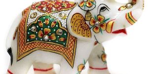 Marble Elephant Statue