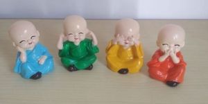 Resin Baby Monk Statue Set