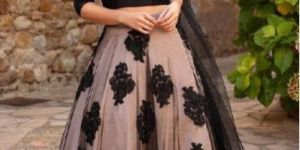 Net Lehenga Dress Material