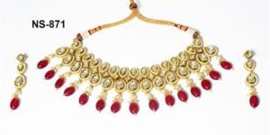 NS-871 Kundan Bridal Necklace Set