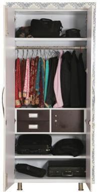 Wood And Steel Wardrobe