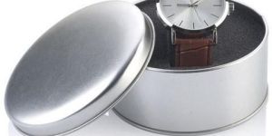 Silver Watch Tin Box