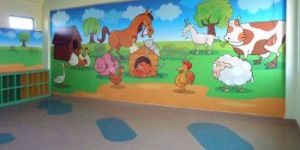 Preschool Classroom Cartoon Painting Artist