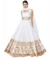 White Lehenga Choli Dupatta