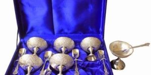 Silver Plated Ice Cream Set