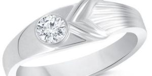 Ladies CZ Stone Silver Ring