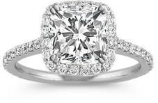 Cushion Cut Diamonds Ring