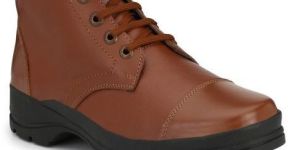 Tan Leather Police Boot