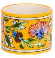 Blue Pottery Cotton Jar