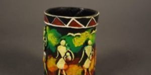 Tissue Paper Mache Pen Holder