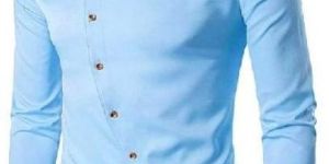 Mens Sky Blue Casual Shirt