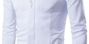 Mens White Cotton Shirt