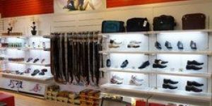 Wooden Footwear Display Rack