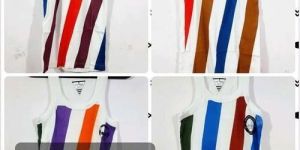 Mens Stripped Designer Sando