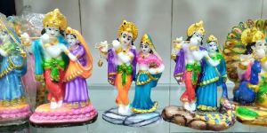 Fiber Radha Krishna Statue