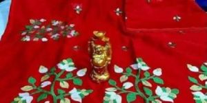 Silk Cotton Embroidered Saree