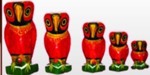 Hand Painted Owl Set