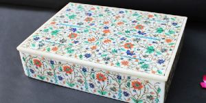 Square Handcrafted Marble Boxes