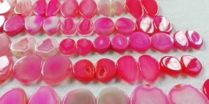 Pink Banded Agate Gemstone