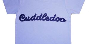 Sky Blue Cuddledoo Embroidery T Shirt