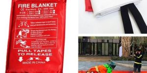 Glass Fiber White Fire Blanket